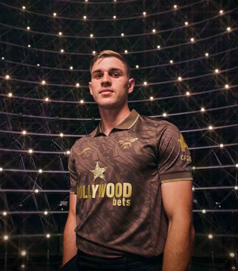 brentford away kit in brown